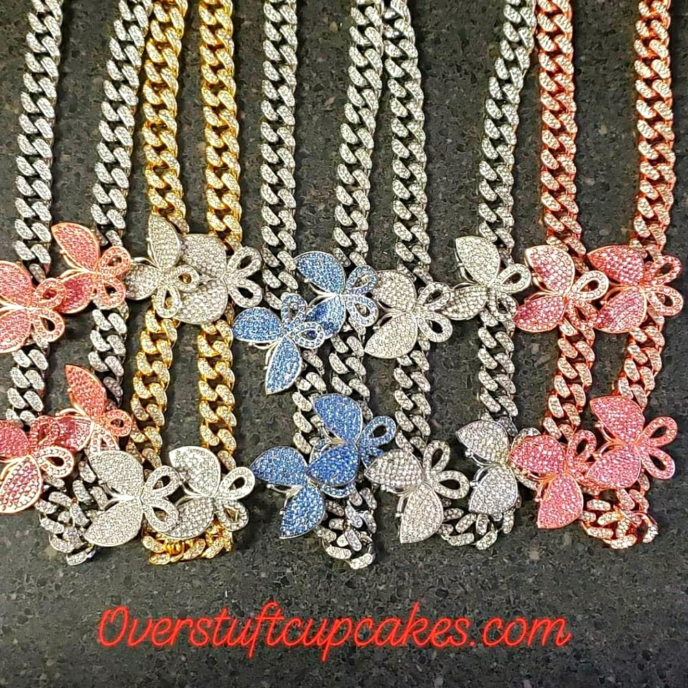 Butterfly Bling Necklace